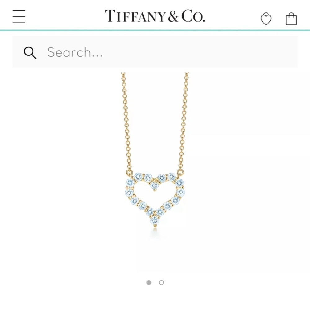 Tiffany & co Diamond heart necklace